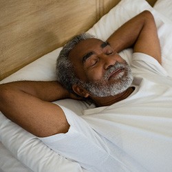 Old man sleeping
